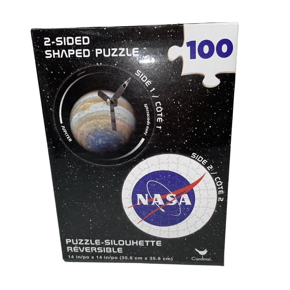 100-Piece NASA Double-Sided Jigsaw Puzzle-Silhouette Reversible Spin Master